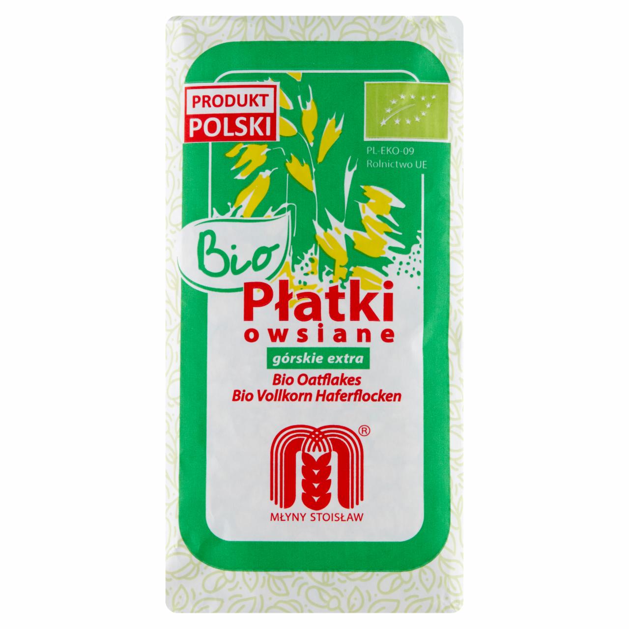 Zdjęcia - Młyny Stoisław Bio płatki owsiane górskie extra 500 g