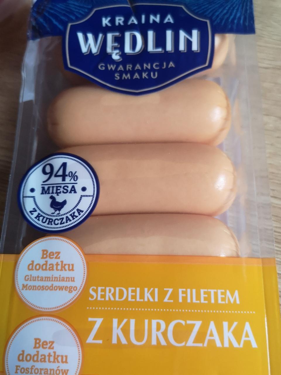 Zdjęcia - Serdelki z filetem z kurczaka Kraina Wędlin