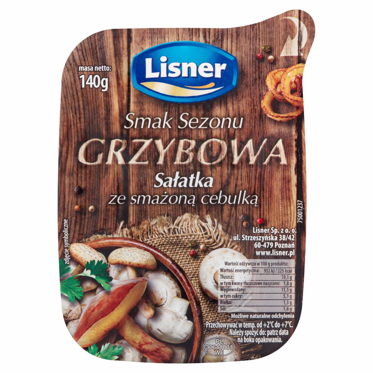 Zdjęcia - Lisner Smak Sezonu Grzybowa Sałatka ze smażoną cebulką 140 g