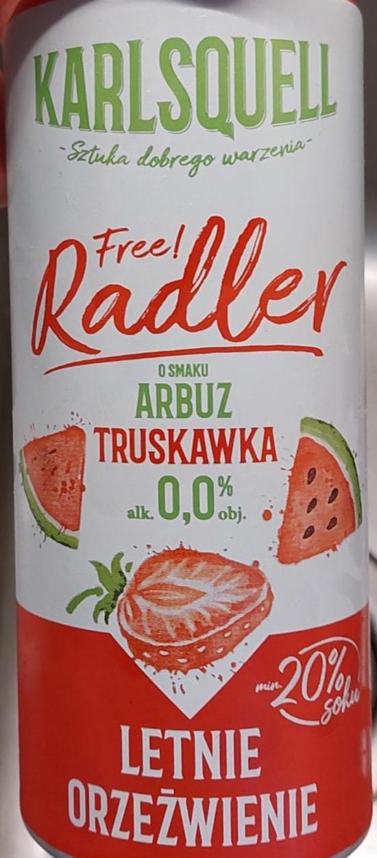 Zdjęcia - Free Radler o smaku arbuz truskawka Karlsquelll