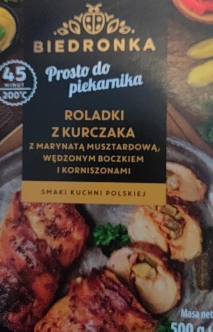 Zdjęcia - Roladki z kurczaka marynata Biedronka