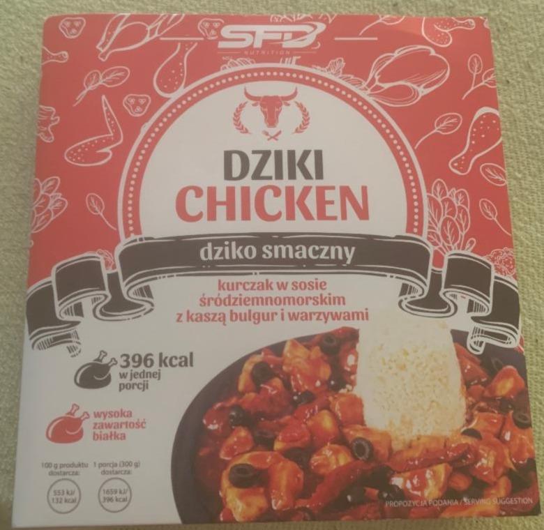 Zdjęcia - Dziki Chicken kurczak w sosie śródziemnomorskim z kaszą bulgur i warzywami SFD Nutrition