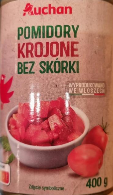 Zdjęcia - Pomidory krojone bez skórki Auchan