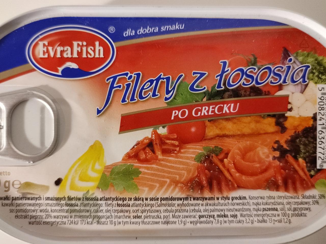 Zdjęcia - Filety z łososia po grecku EvraFish