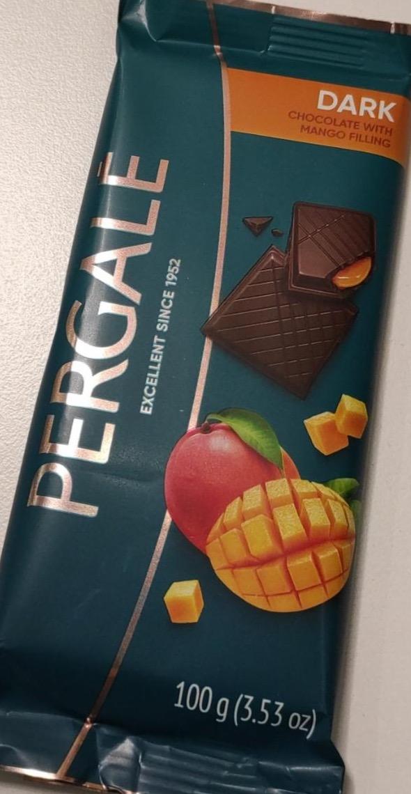 Zdjęcia - Dark chocolate with mango filling Pergale