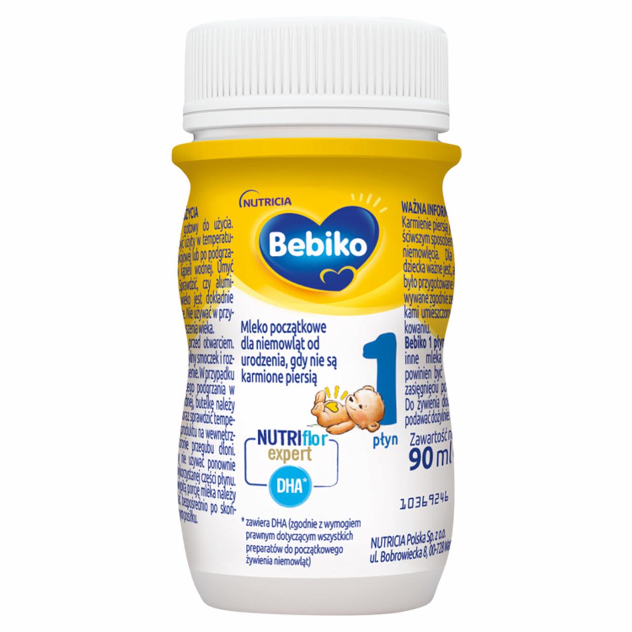 Zdjęcia - Bebiko 1 Mleko początkowe dla niemowląt od urodzenia 90 ml