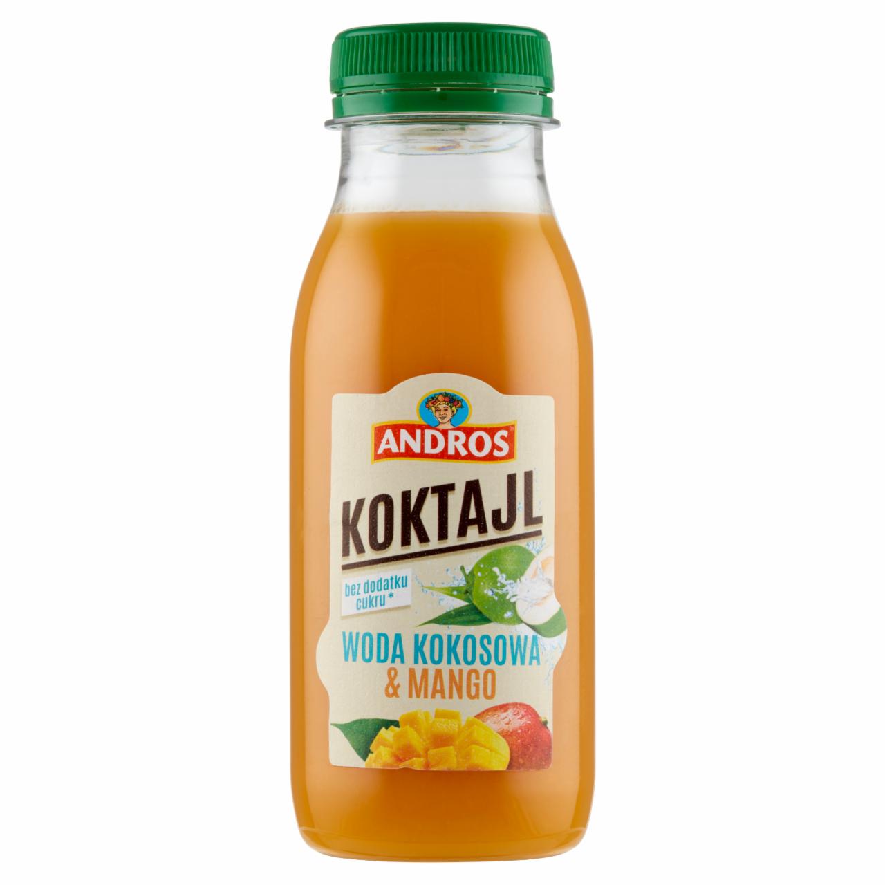 Zdjęcia - Andros Koktajl woda kokosowa & mango 250 ml