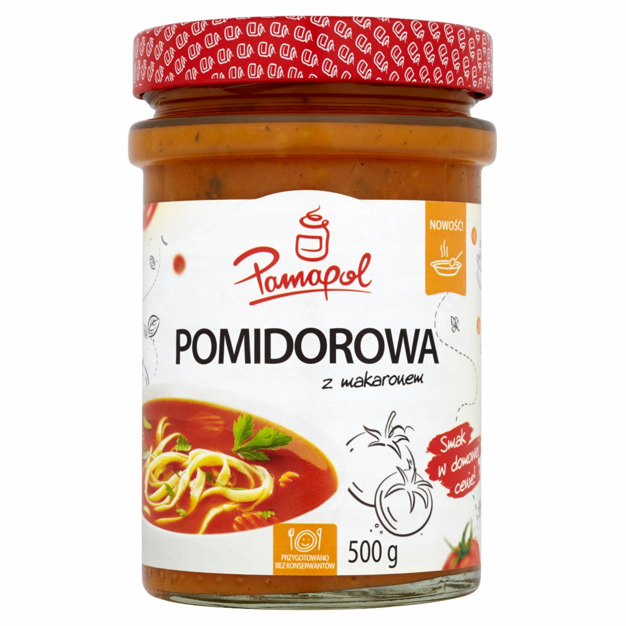 Zdjęcia - Pamapol Pomidorowa z makaronem 500 g