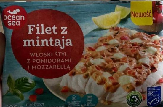Zdjęcia - Filet z mintaja włoski styl z pomidorami i mozzarelą oceansea