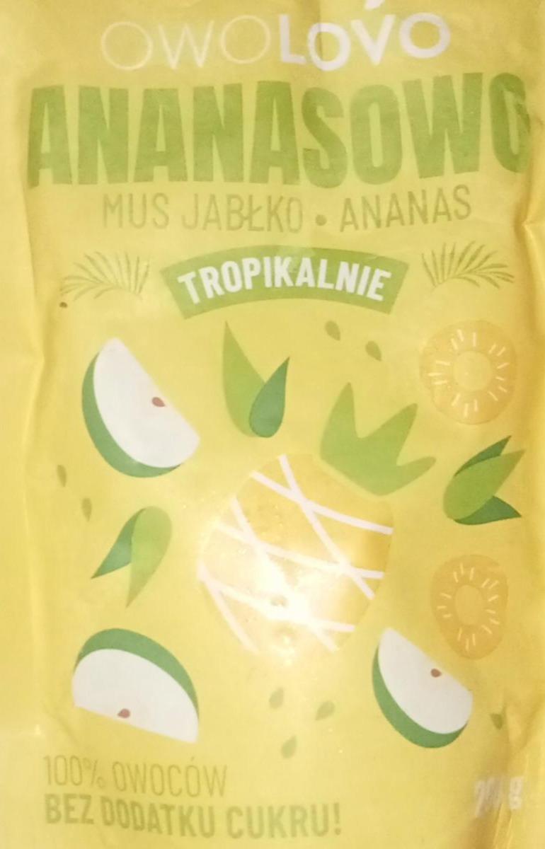 Zdjęcia - Mus tropikalny jabłko i ananas Owolovo