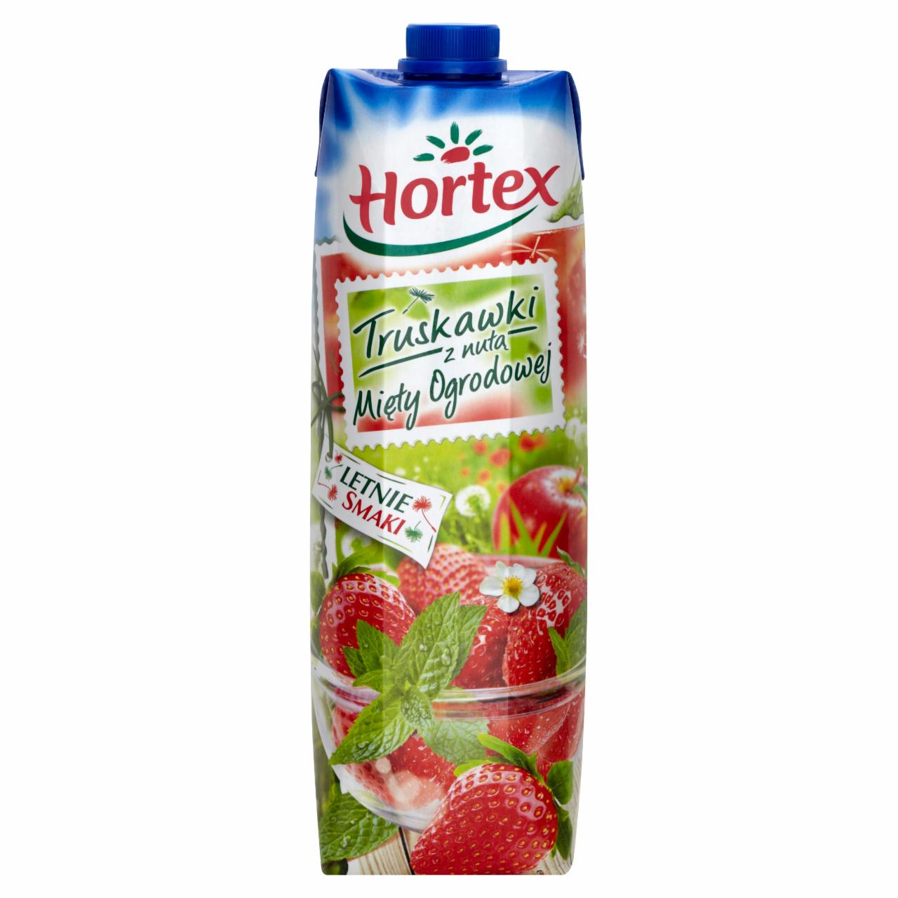 Zdjęcia - Hortex Letnie Smaki Truskawki z nutą mięty ogrodowej Napój 1 l