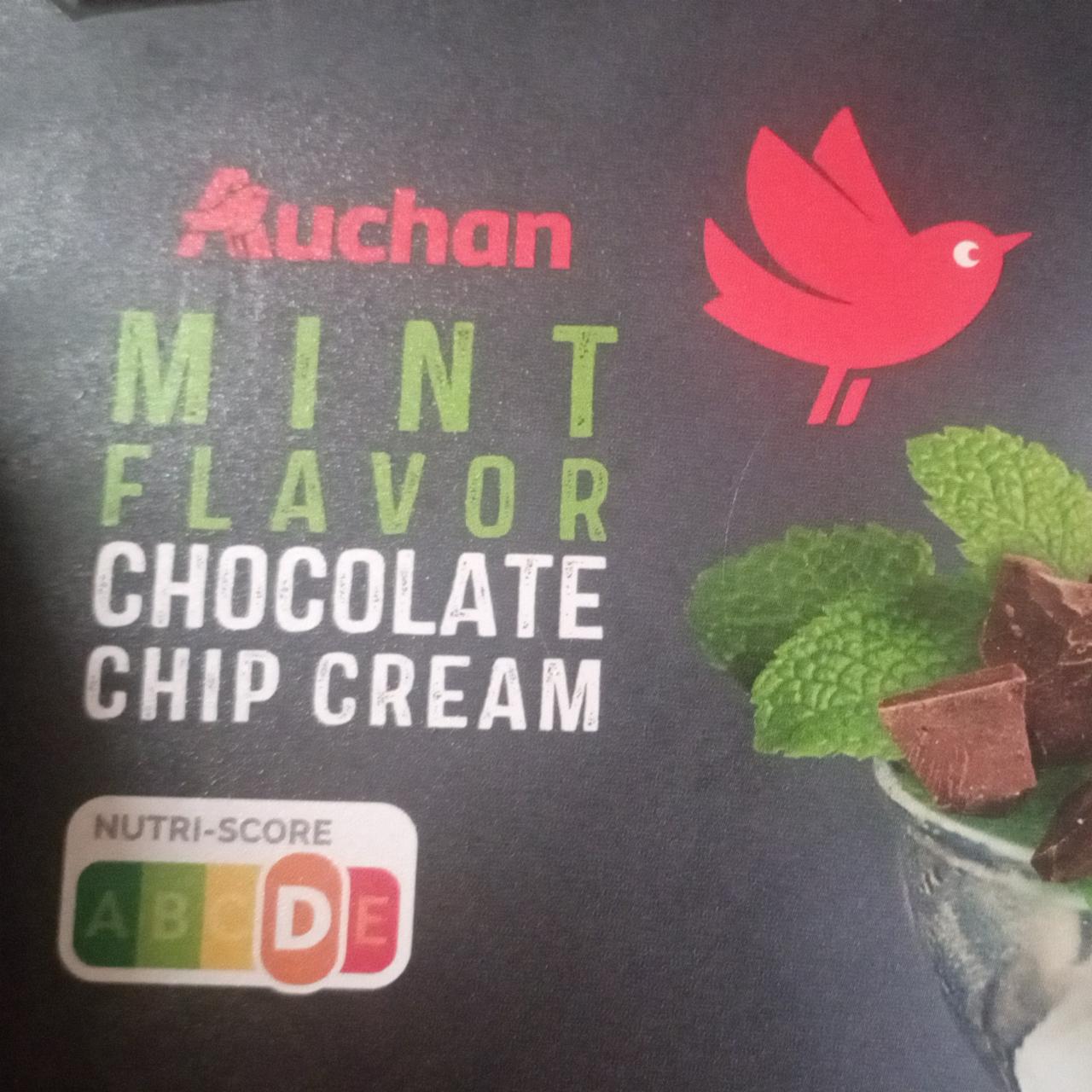 Zdjęcia - Lody miętowe z kawałkami czekolady Auchan