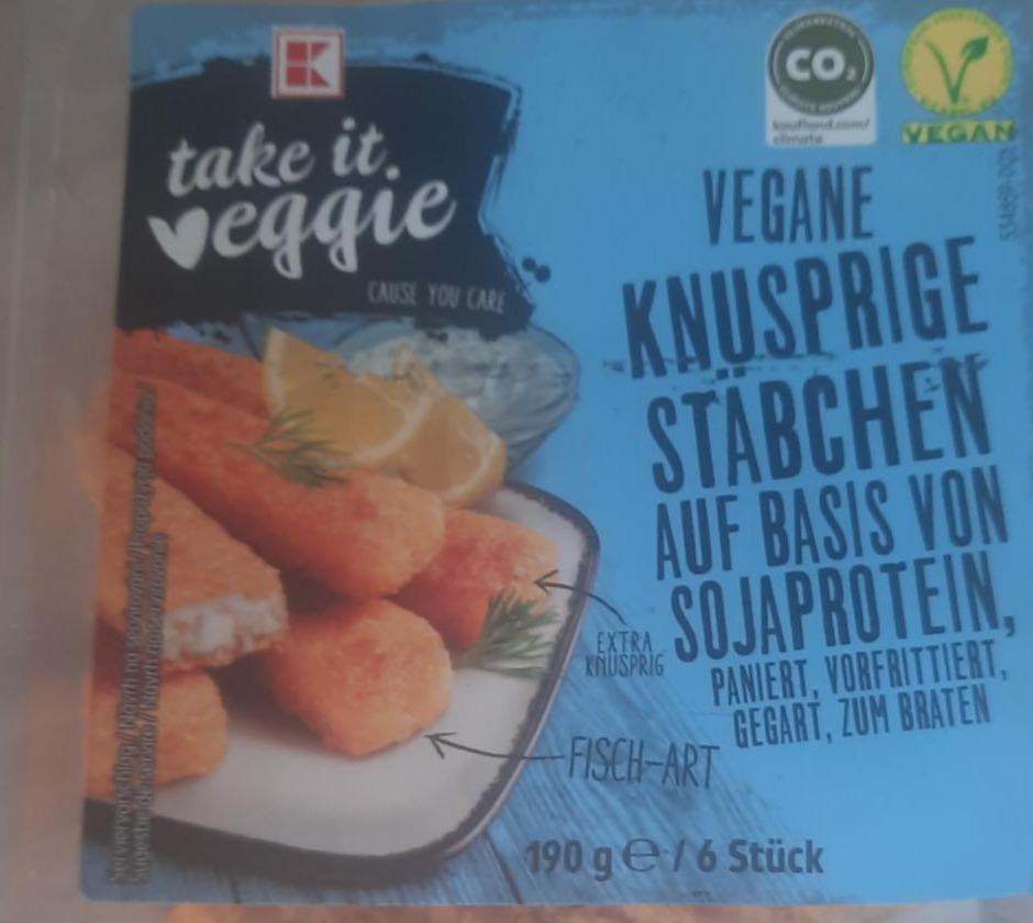 Zdjęcia - Vegane knusprige Stabchen Take it veggie