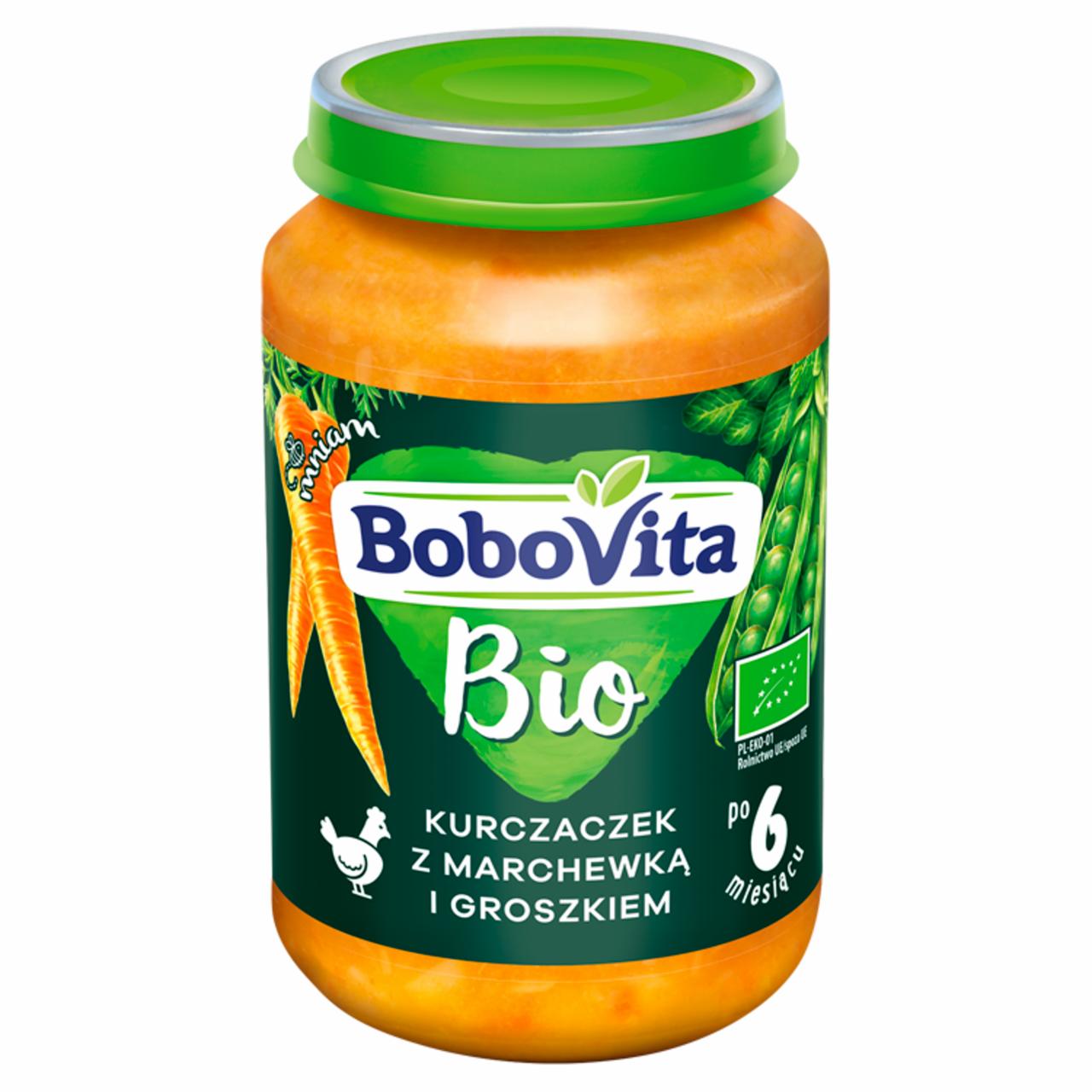 Zdjęcia - BoboVita Bio Kurczaczek z marchewką i groszkiem po 6 miesiącu 190 g