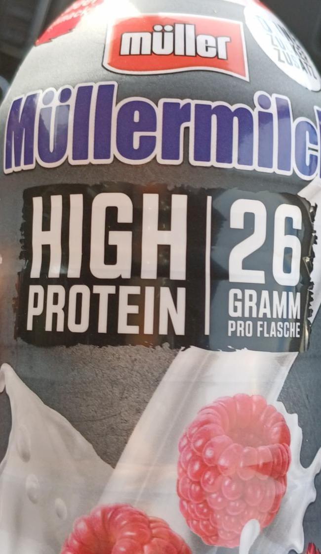 Zdjęcia - Müllermilch high Protein Himbeere Müller
