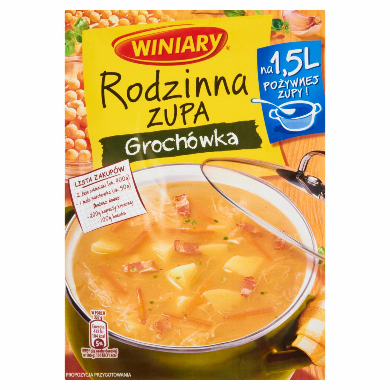 Zdjęcia - Winiary Rodzinna zupa Grochówka 70 g