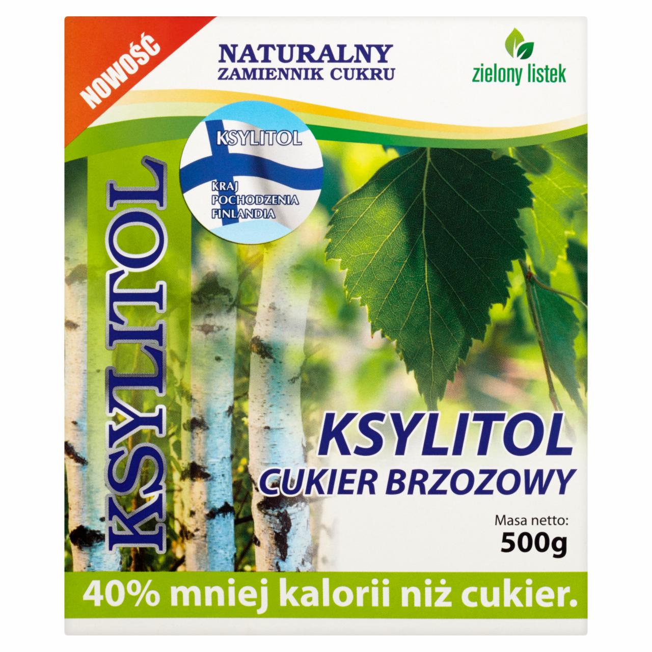 Zdjęcia - Zielony listek Ksylitol cukier brzozowy 500 g