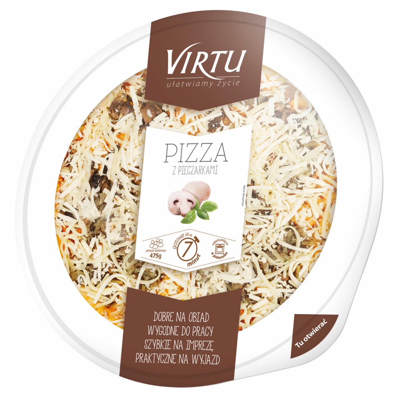 Zdjęcia - Virtu Pizza z pieczarkami 475 g
