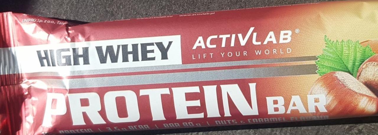 Zdjęcia - ActivLab High Whey Protein Bar Nuts Caramel