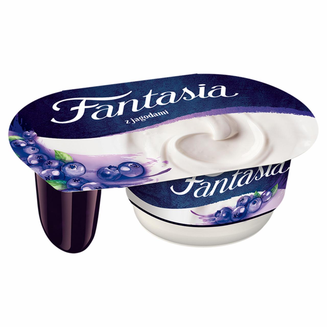Zdjęcia - Fantasia Jogurt kremowy z jagodami 122 g