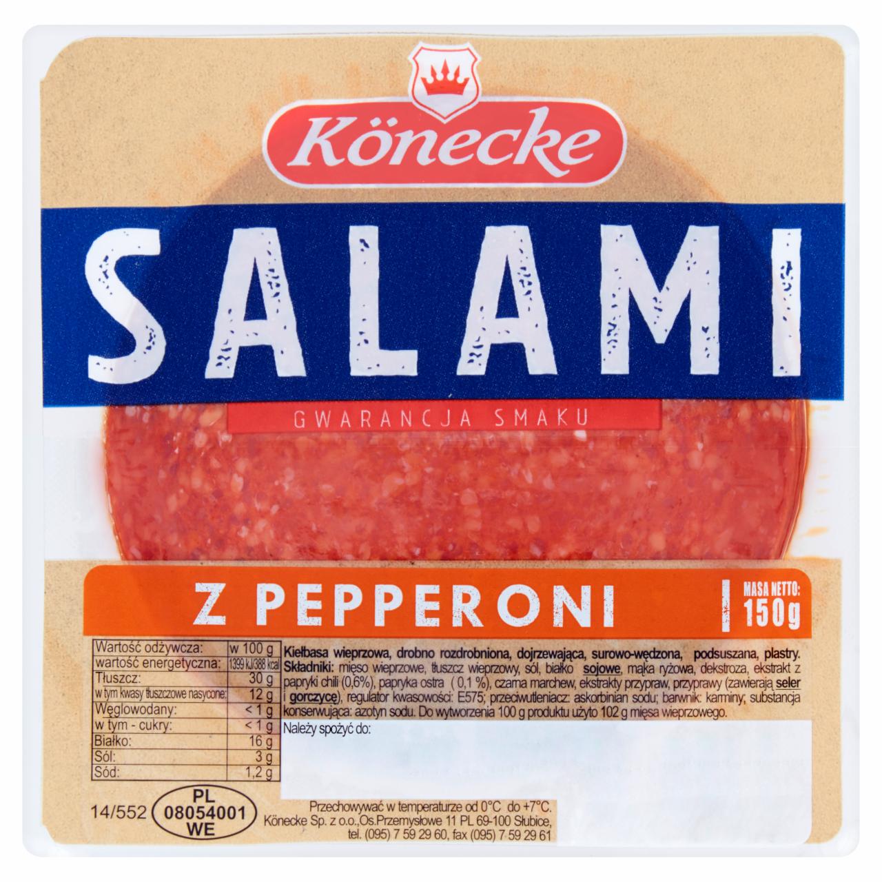 Zdjęcia - Könecke Salami z pepperoni 150 g