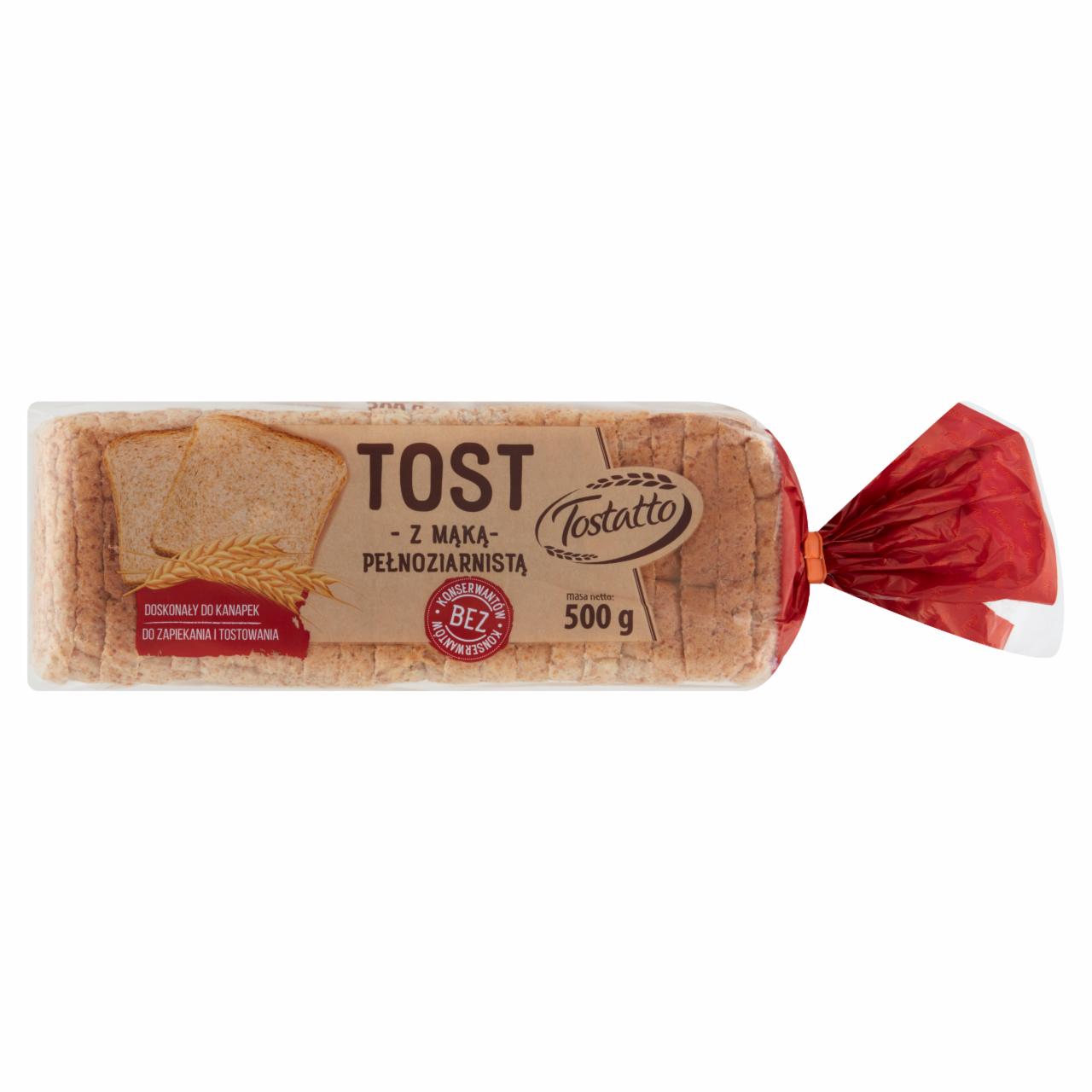 Zdjęcia - Tostatto Tost z mąką pełnoziarnistą 500 g