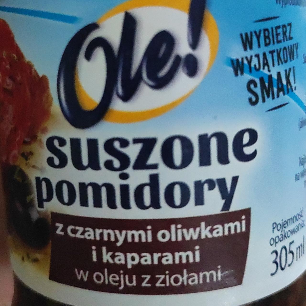 Zdjęcia - Suszone pomidory z czarnymi oliwkami i kaparami w oleju z ziołami Ole!