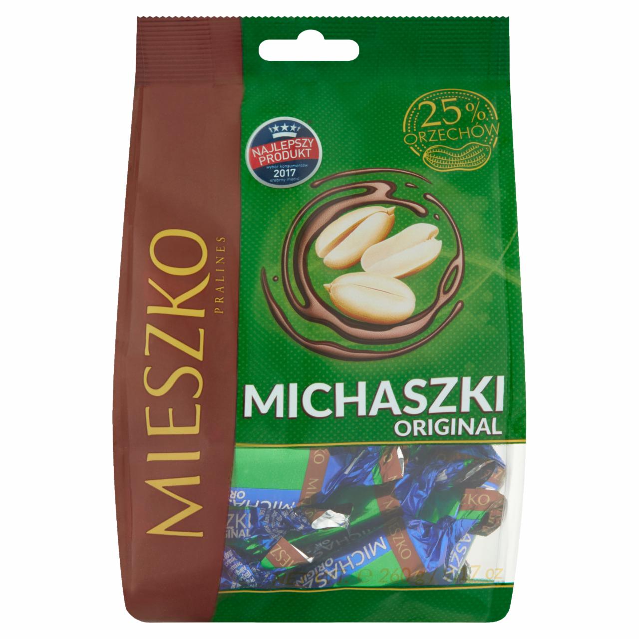 Zdjęcia - Mieszko Michaszki Original Cukierki z orzeszkami arachidowymi w czekoladzie 260 g