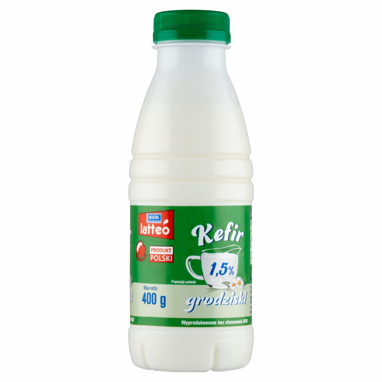 Zdjęcia - OSM Grodzisk Mazowiecki latteó Kefir grodziski 1,5% 400 g