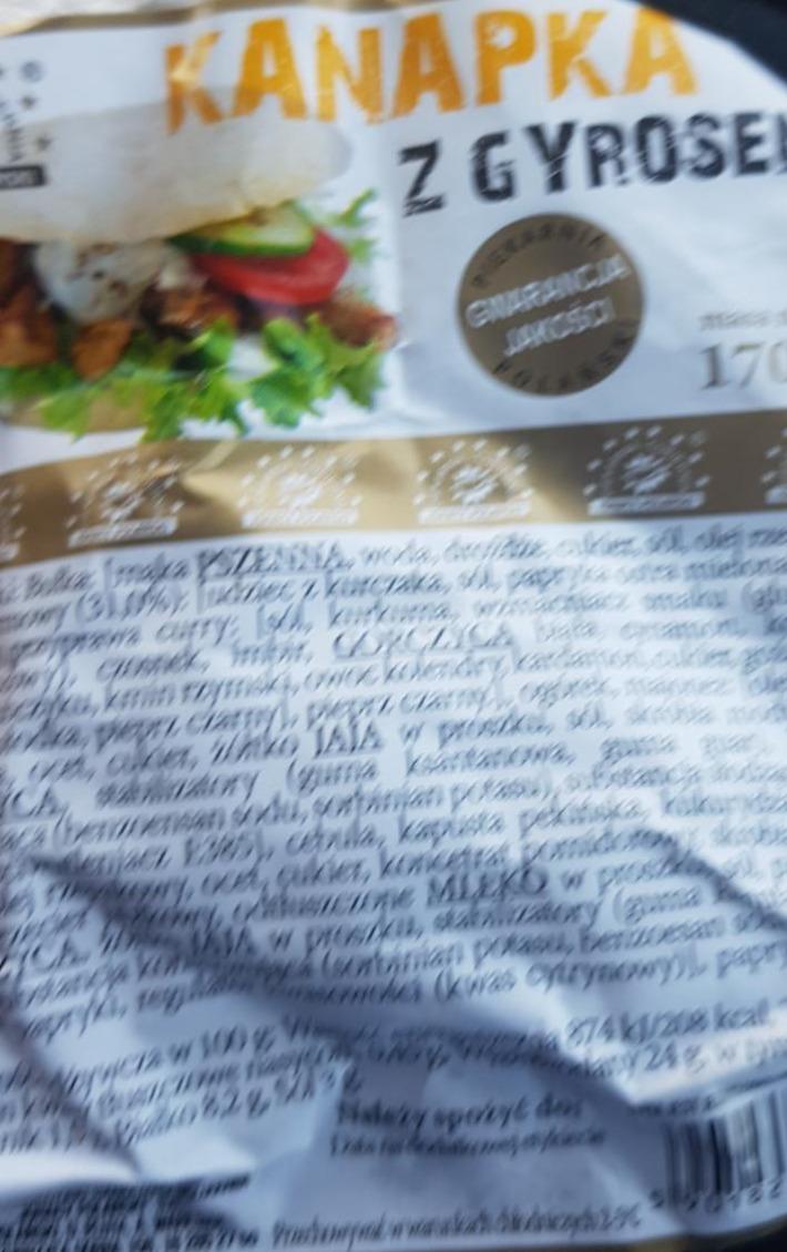 Zdjęcia - kanapka z gyrosem 170g Piekarnia-Cukiernia Ignacy Polański