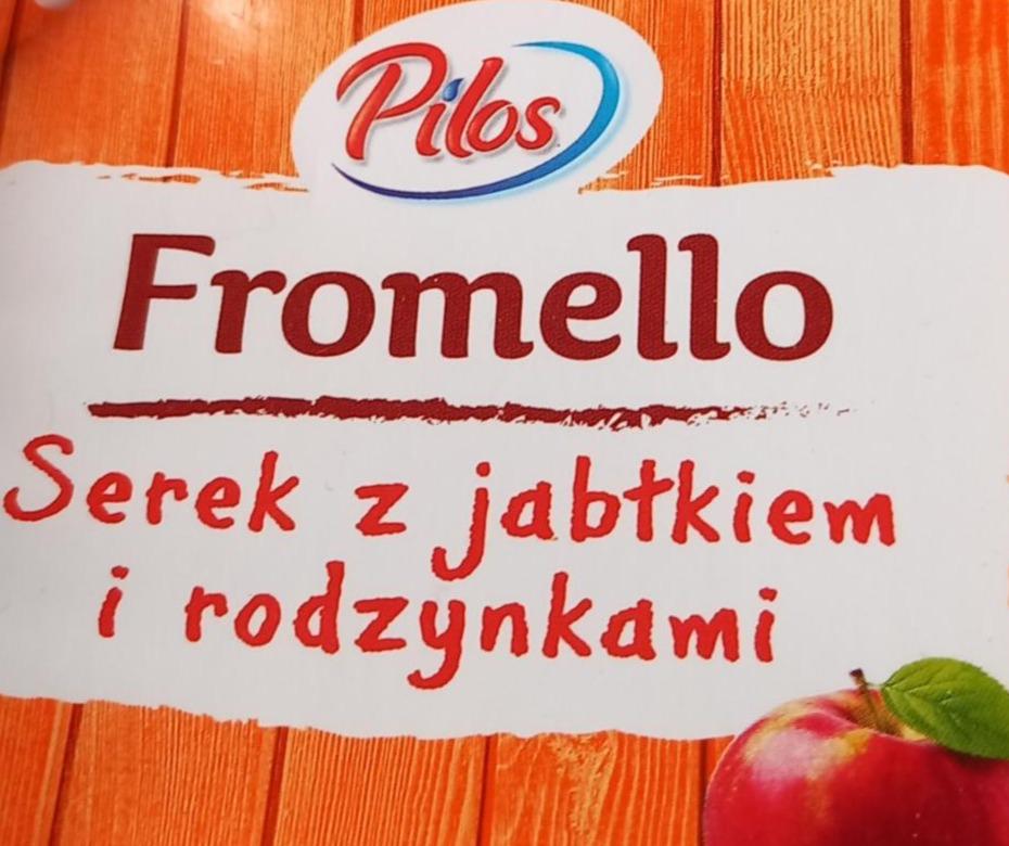 Zdjęcia - Fromello serek z jabłkiem i rodzynkami Pilos