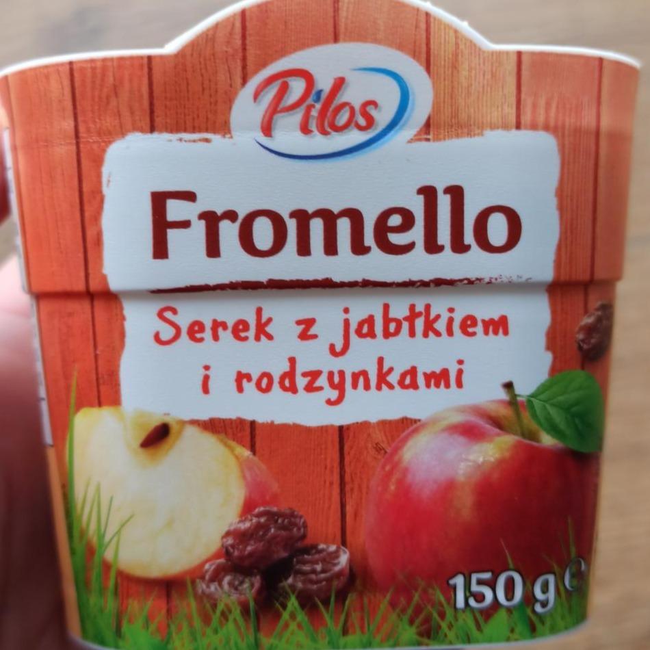 Zdjęcia - Fromello serek z jabłkiem i rodzynkami Pilos