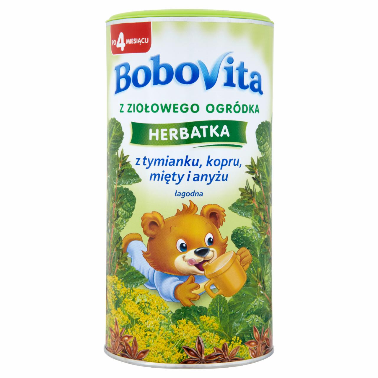 Zdjęcia - BoboVita Z ziołowego ogródka Herbatka z tymianku kopru mięty i anyżu po 4 miesiącu 200 g