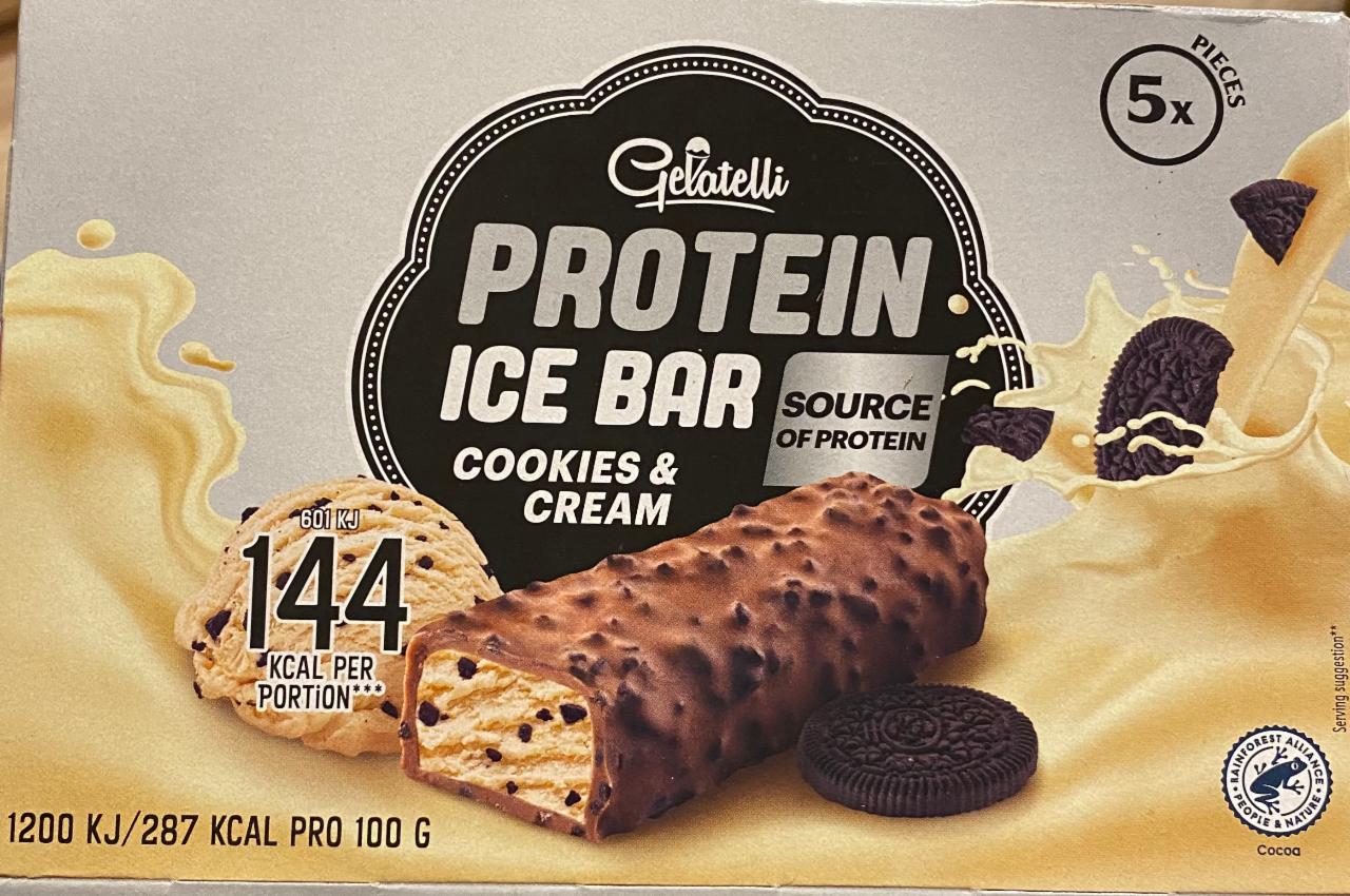 Zdjęcia - Protein ice bar cookies & cream Gelatelli