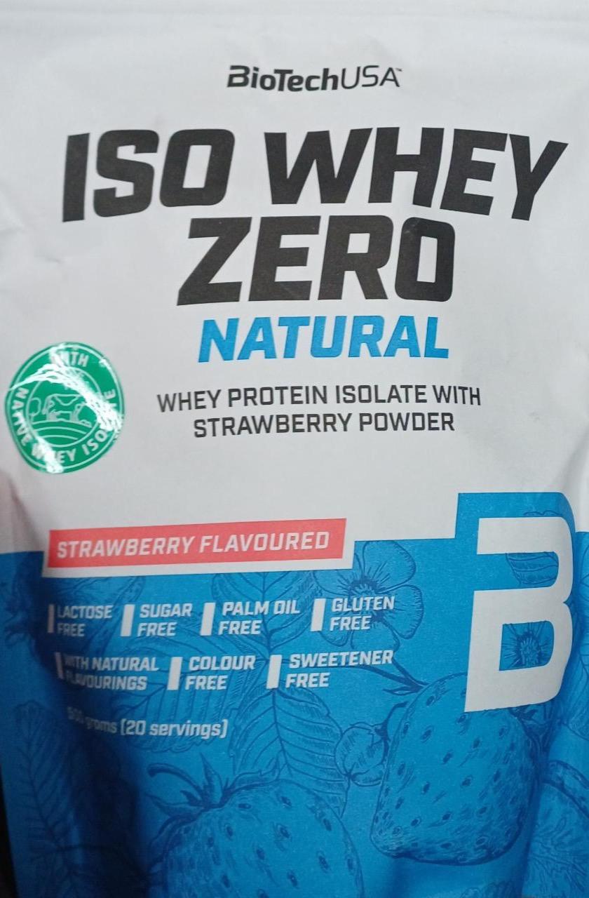 Zdjęcia - ISO WHEY ZERO NATURAL strawberry flavoured BioTechUSA