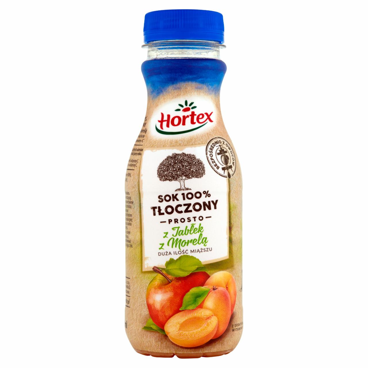 Zdjęcia - Hortex Sok 100% tłoczony prosto z jabłek z morelą 300 ml