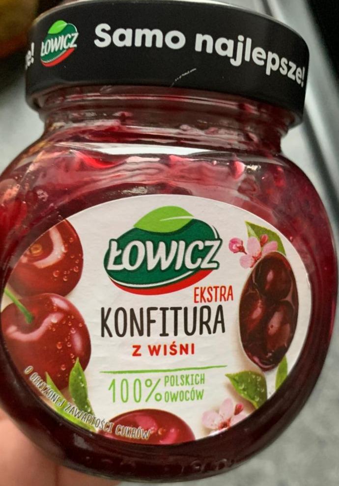 Zdjęcia - Ekstra Konfitura z wiśni o obniżonej zawartości cukrów Łowicz