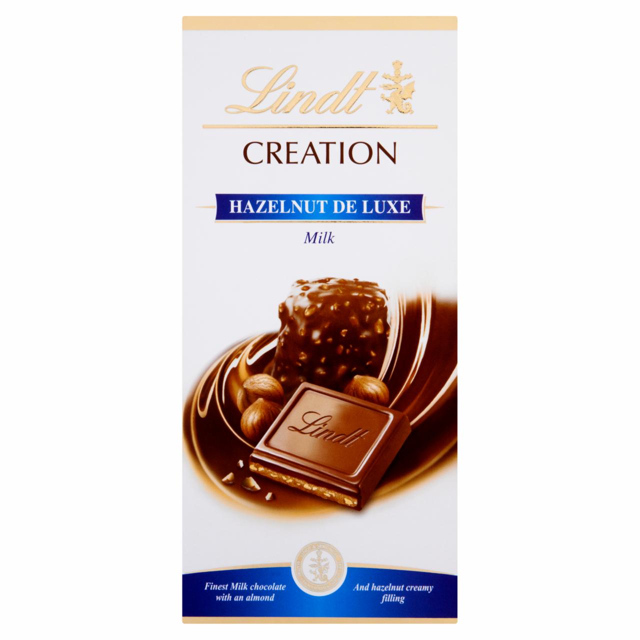 Zdjęcia - Lindt Creation Hazelnut De Luxe Wyśmienita mleczna czekolada nadziewana 150 g