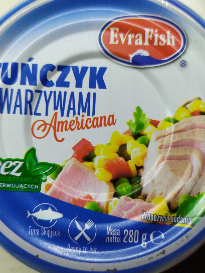 Zdjęcia - Tuńczyk z warzywami americana EvraFish