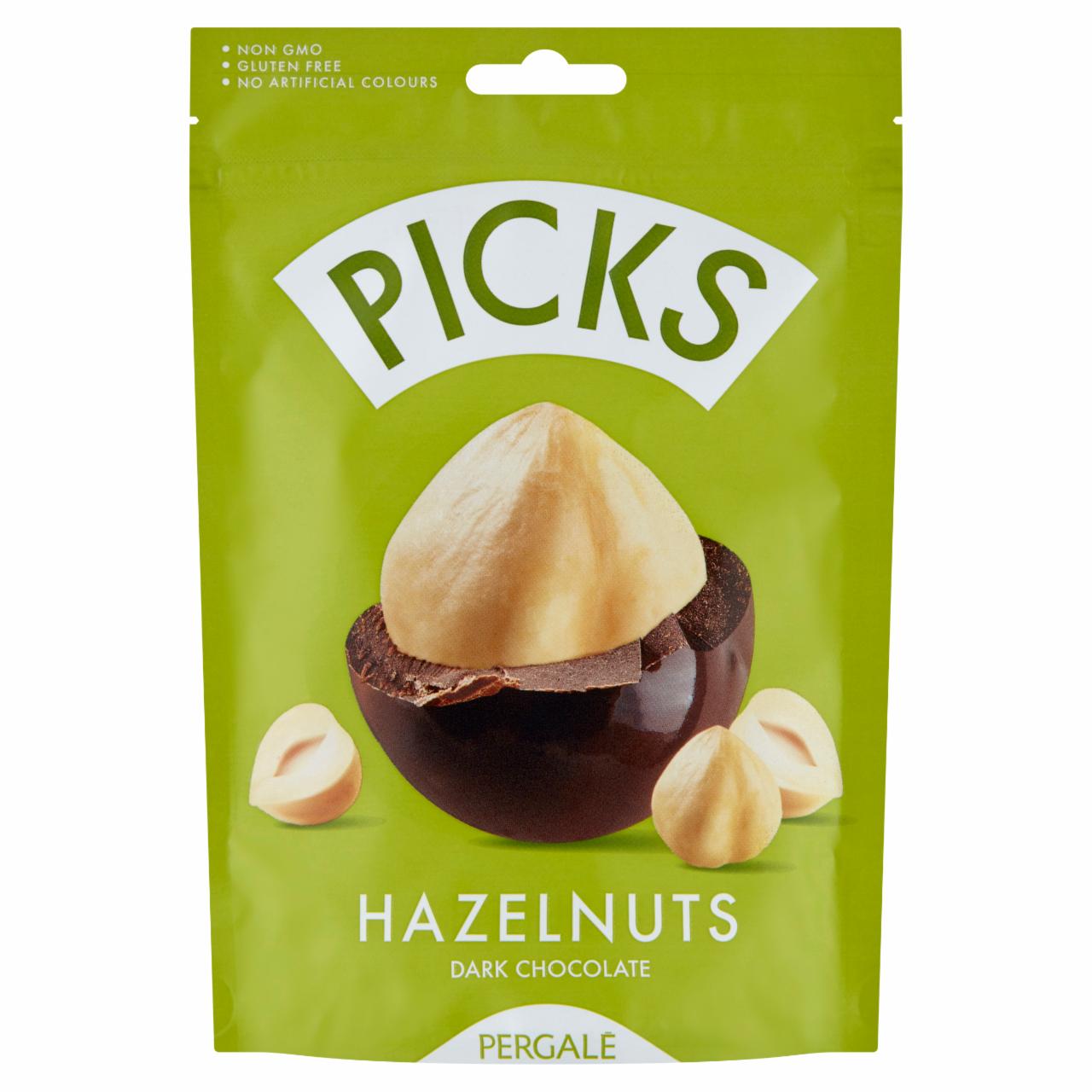 Zdjęcia - Pergalë Picks Orzechy laskowe w czekoladzie gorzkiej 90 g