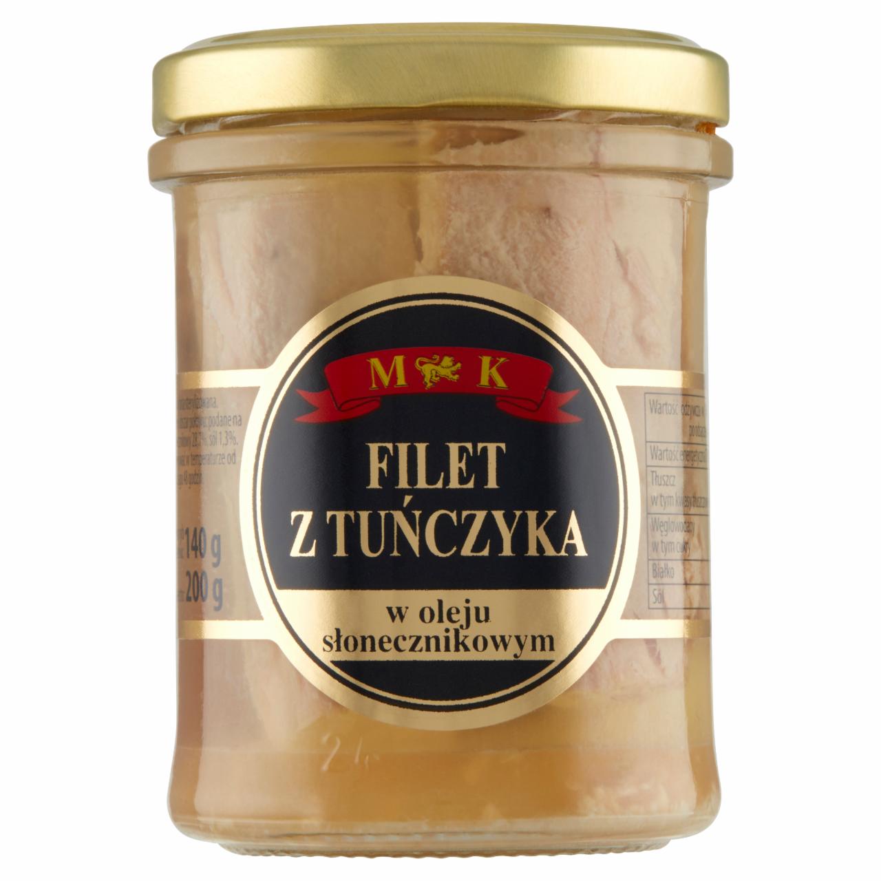 Zdjęcia - MK Filet z tuńczyka w olej słonecznikowym 200 g