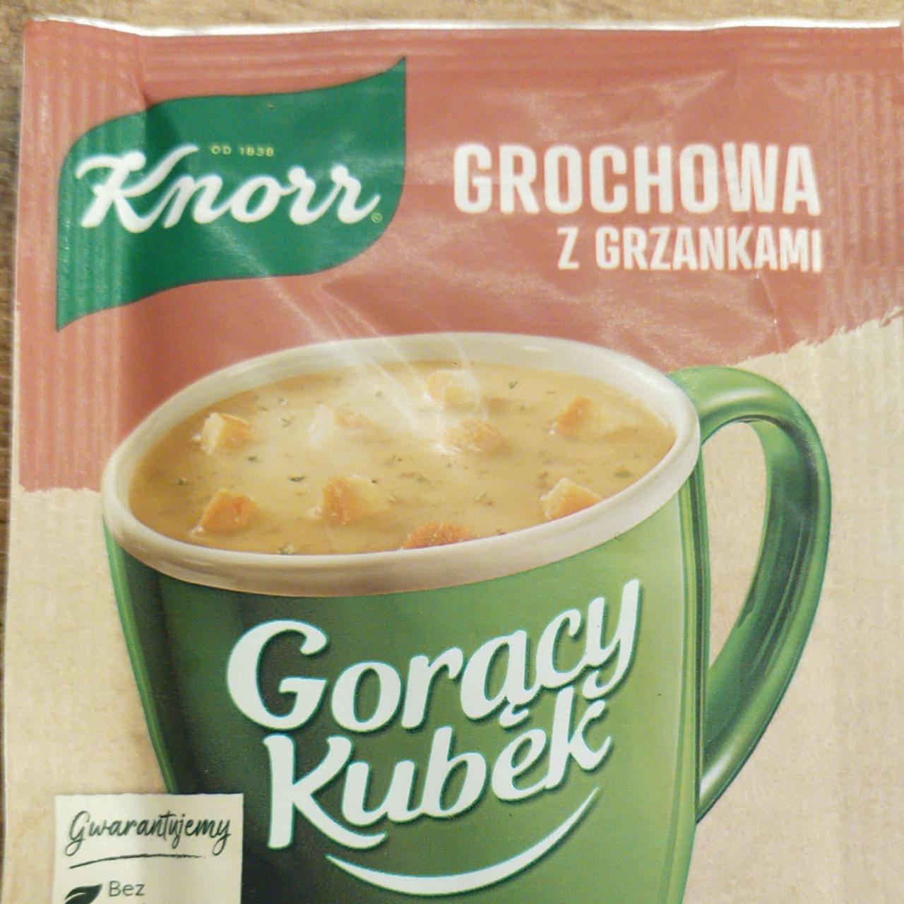 Zdjęcia - Knorr Gorący Kubek Grochowa z grzankami 21 g