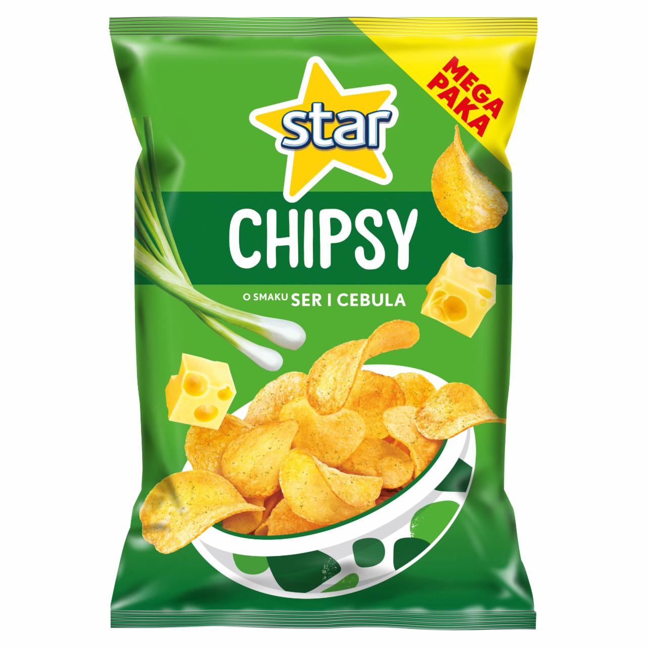 Zdjęcia - Star Chipsy o smaku ser i cebula 220 g