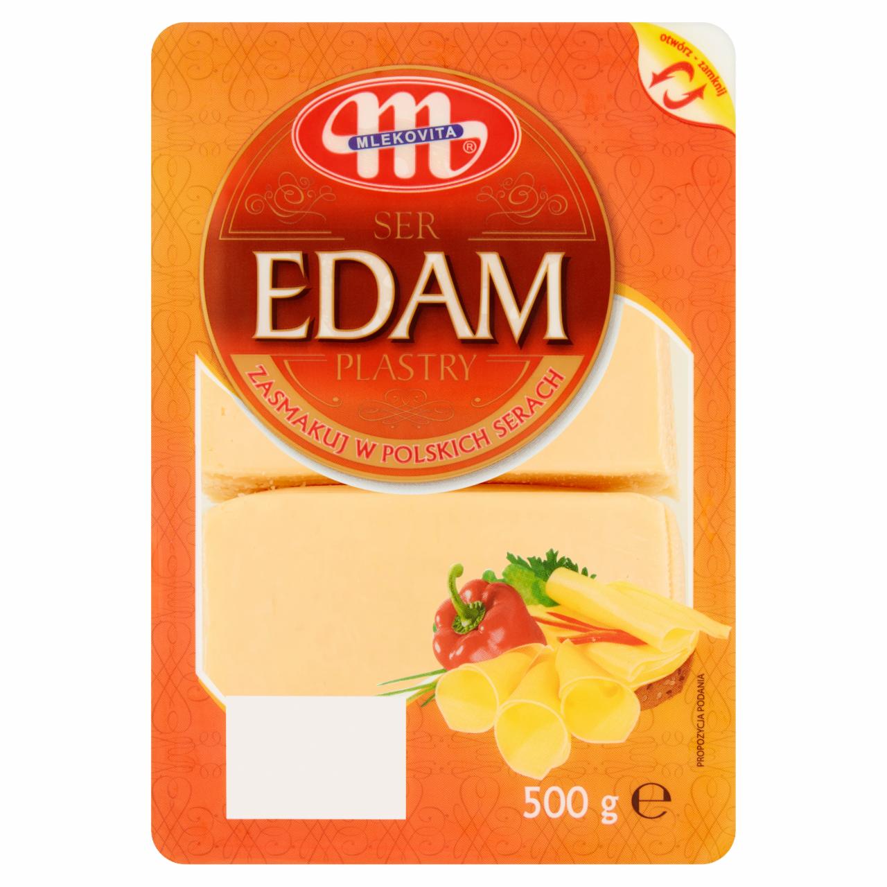 Zdjęcia - Mlekovita Ser Edam plastry 500 g