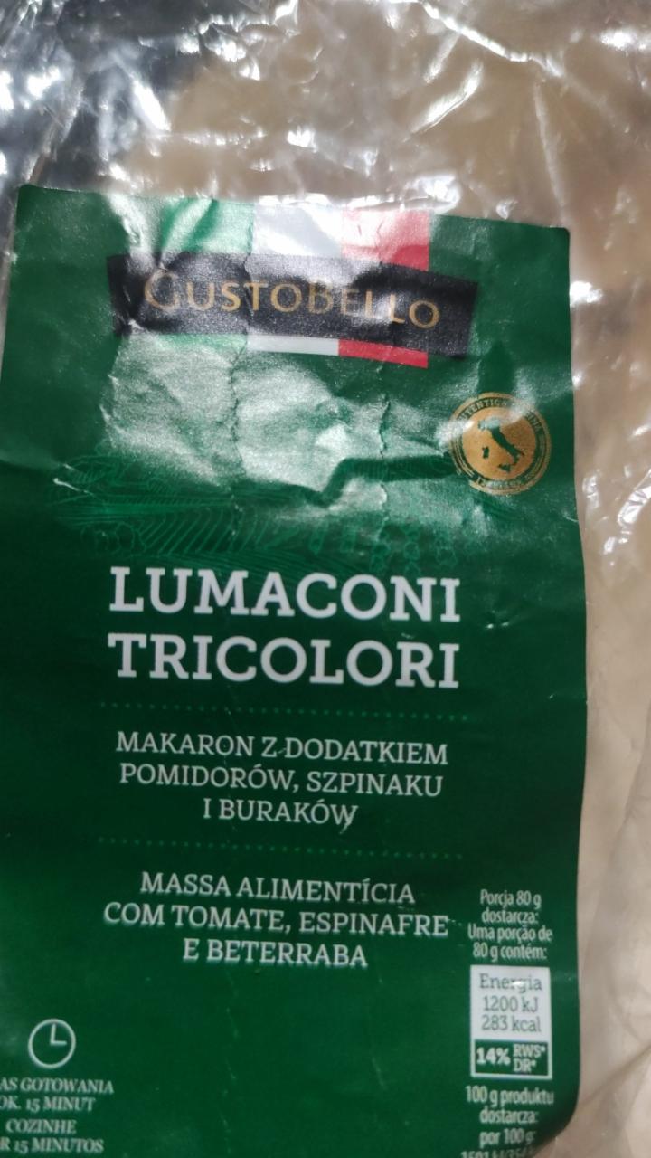 Zdjęcia - makaron lumaconi tricolori GustoBello