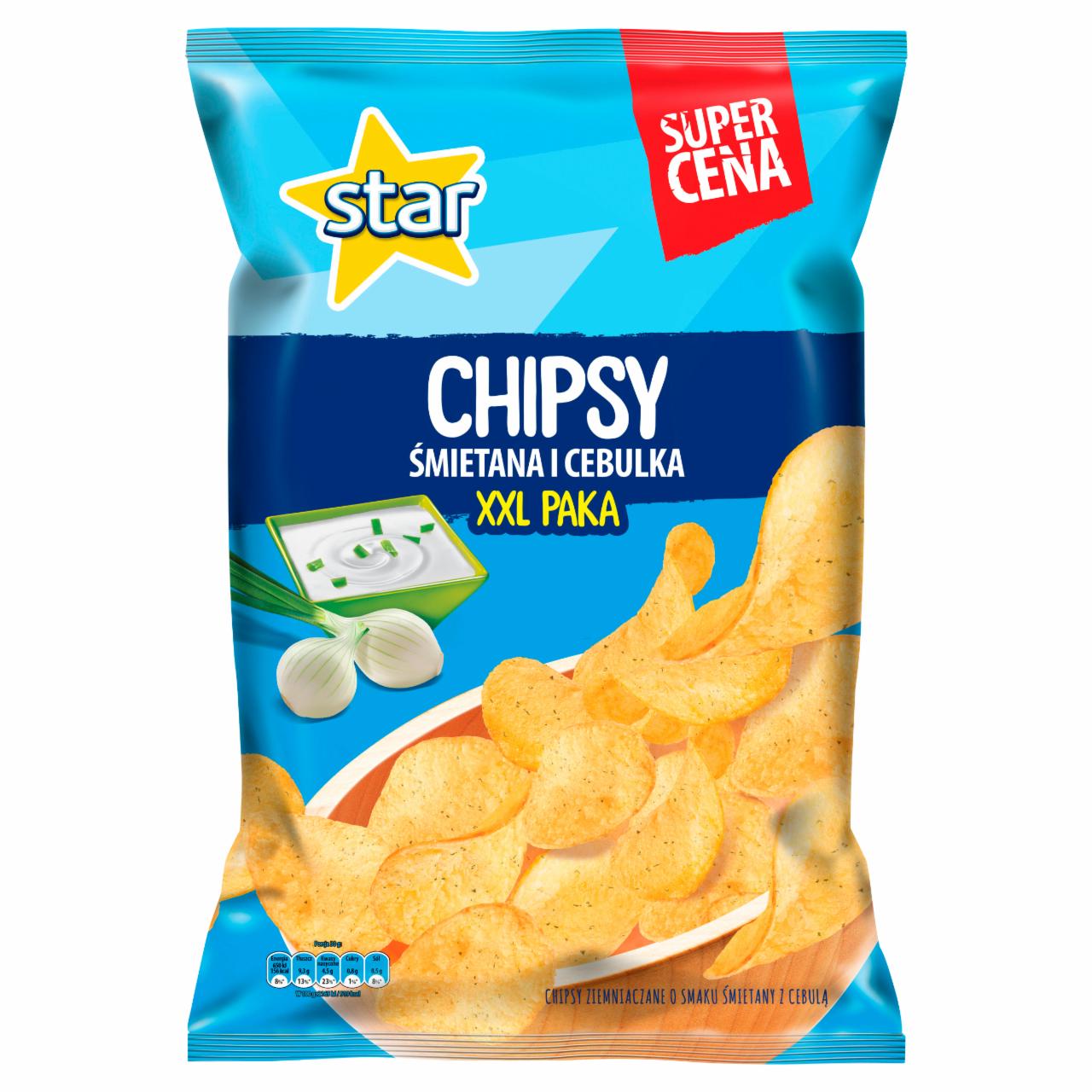 Zdjęcia - Star Śmietana i cebulka Chipsy ziemniaczane 250 g