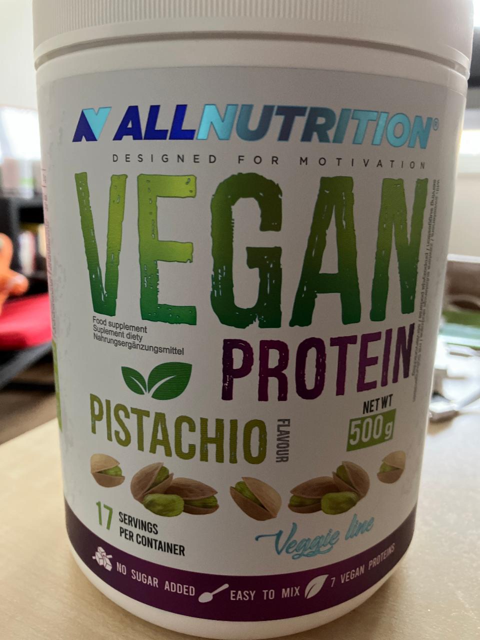 Zdjęcia - Vegan Protein Pistachio flavour Allnutrition