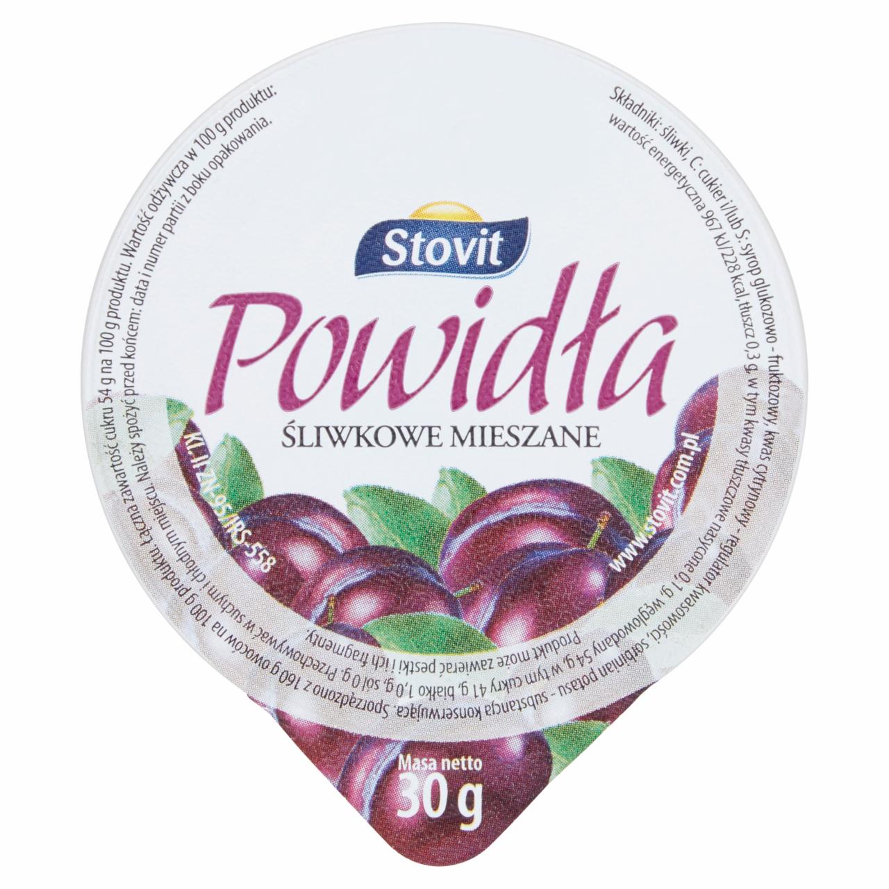 Zdjęcia - Stovit Powidła śliwkowe mieszane 30 g