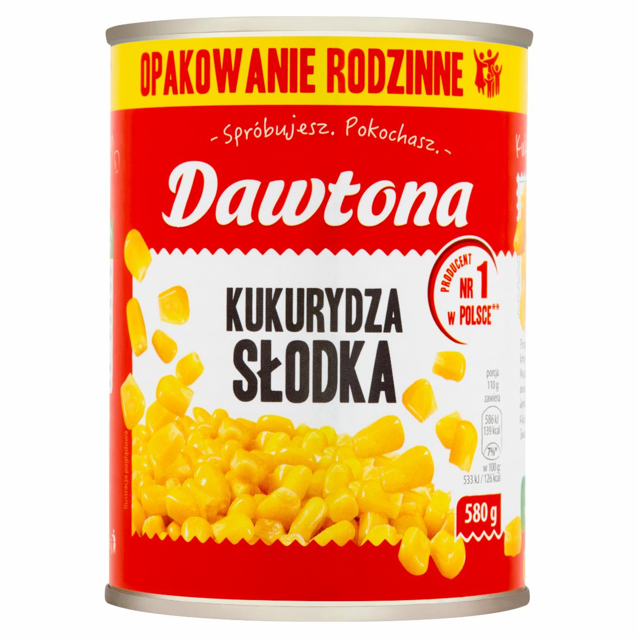 Zdjęcia - Dawtona Kukurydza słodka 580 g