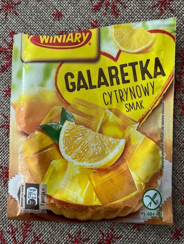 Zdjęcia - Winiary Galaretka cytrynowy smak 71 g